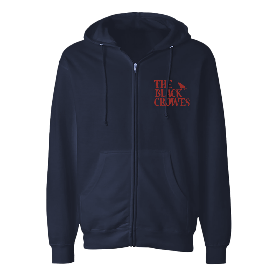 Black Crowes - NAVY 2026 TOUR ZIP UP HOODIE